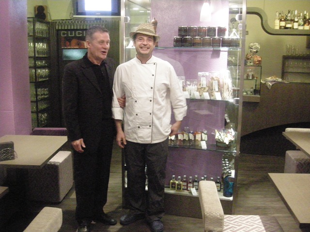 Paolo Ciapparelli delle Valli del Bitto con Luca Grigis chef patron