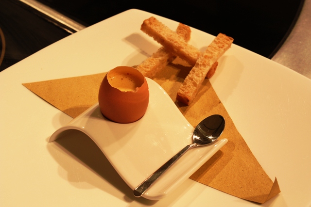 guscio con zabaione al tartufo