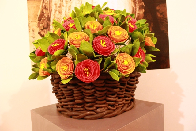 un bel cesto di fiori