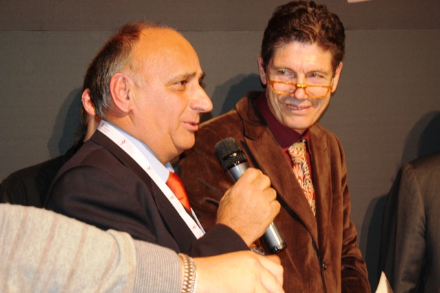 un premio anche al bravo Bruno Cicolini qui visibilmente emozionato