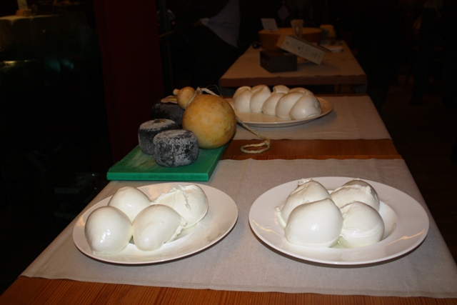 ecco Bianca: la mozzarella di bufala (casertana di Baronia e salernitana di Barlotti)