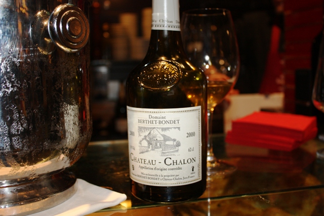 la bottiglia di Chateau Chalon