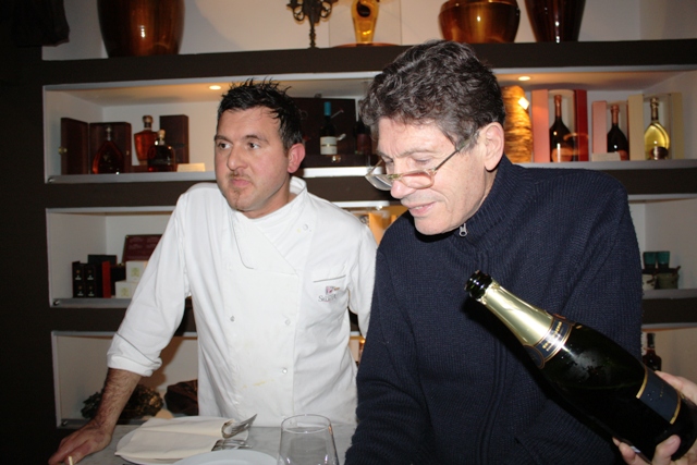 lo chef Gabriele Boccolini insieme a Luigi Cremona