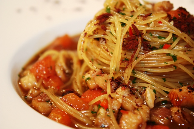 i tagliolini con anguilla di Apreda che hanno conquistato il pubblico