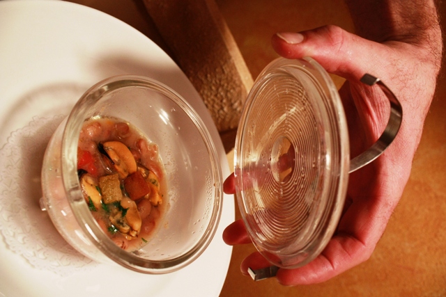 cocotte di fagioli e cozze