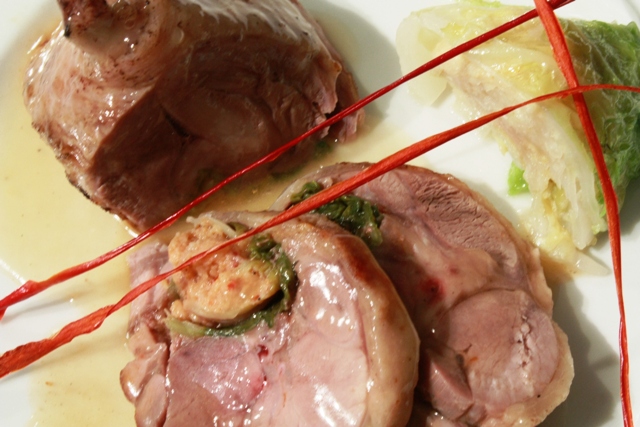 il prosciutto di anatra con ventricina di Lorenzo Ferretti, chef del Palazzo