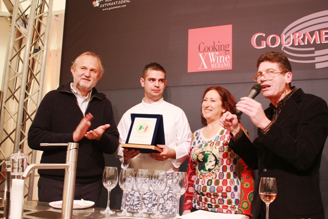 premio anche a Nicola Fossaceca per il Centro (Nicola e Giuseppe erano arrivati in ritardo alla premiazione al Teatro Puccini di Merano della mattinata)