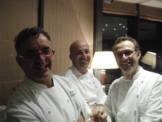 9 forchette assieme, Mauro Uliassi, Nico Romito e Massimo Bottura