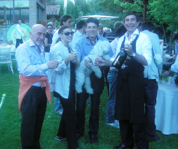 arrighi-zago-lorenza-medc Fausto Arrighi, direttore Guida Michelin, con Lorenza, medoc e Mario Chiaradia, birre famose