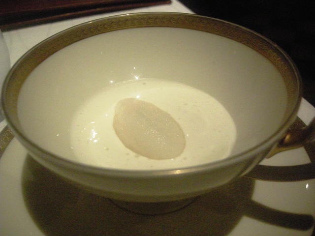 abbinata al precedente quest' ottima crema di burrata con granita al limone