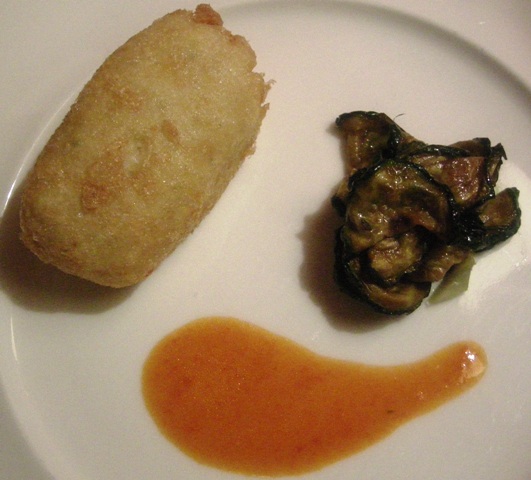 crocchetta2 crocchetta di baccalà con zucchine in scapece