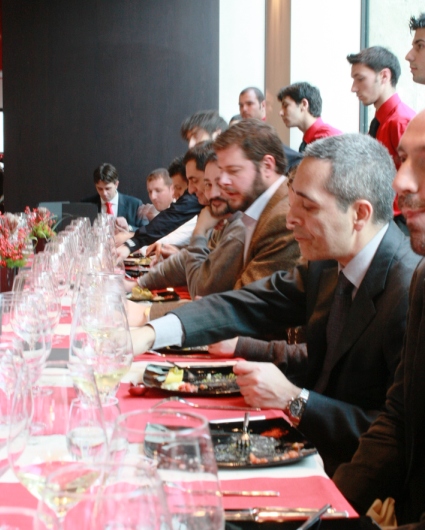 la-tavola a tavola con stefano carbone, marco bolasco e altri colleghi