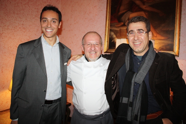 Umberto Vezzoli con Alessandro Circiello e Nazzareno Menghini
