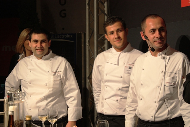 Francesco Apreda e la brigata dell' Imago, ristorante dell' Hotel Hassler di Roma