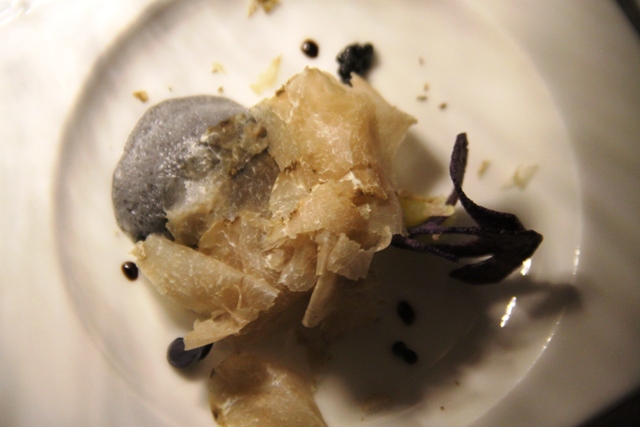 seppioline ai tre tartufi (aria di tartufo, caviale di tartufo e tartufo fresco)