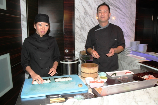 aperitivo al sushi bar del Romeo