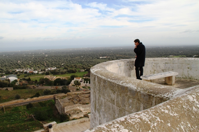la vista sulla piana a mare
