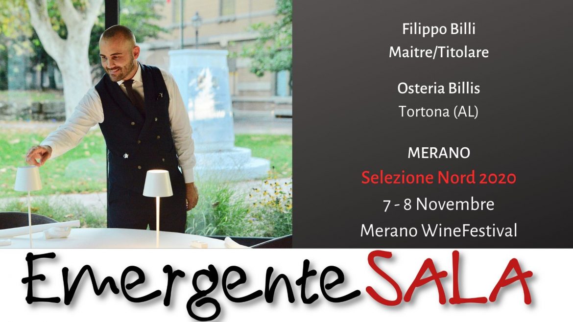 EMERGENTE SALA NORD 2020: CHI E’ FILIPPO BILLI